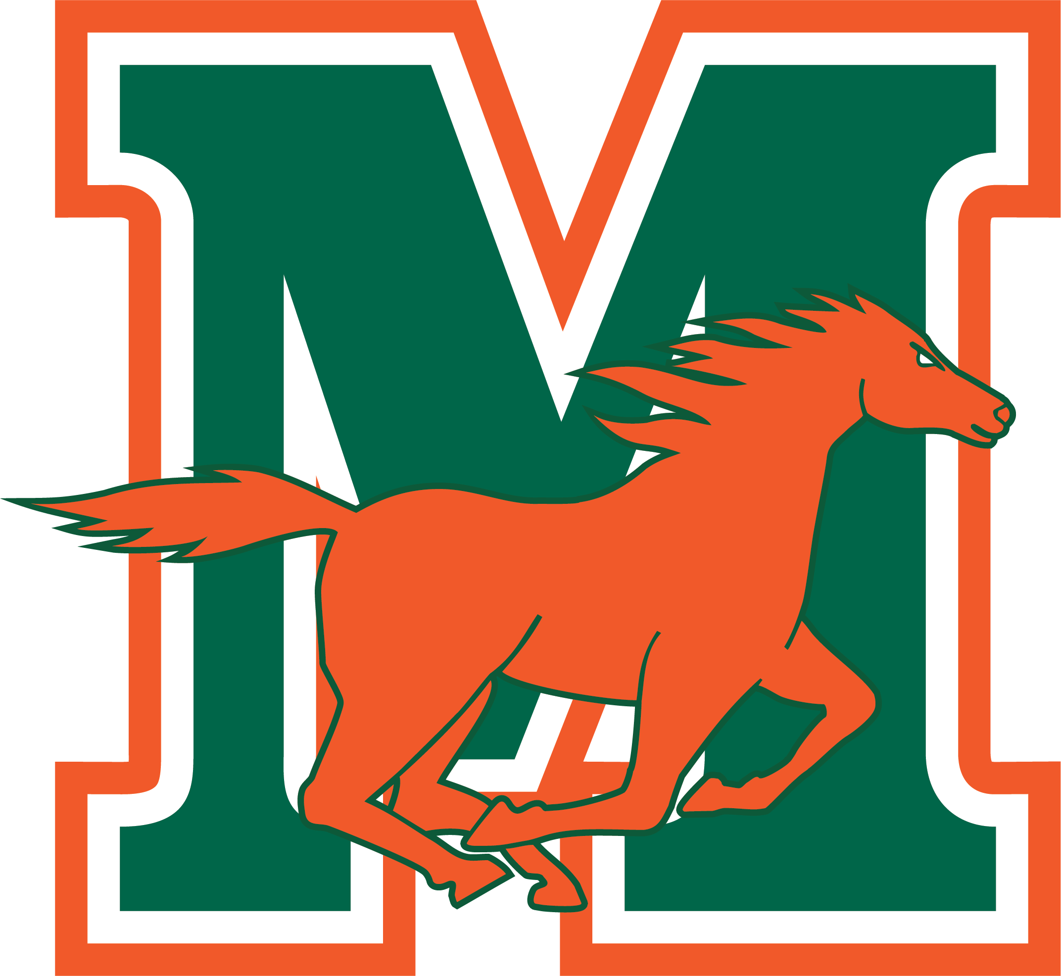 Mustang Horse School Logo - Mandarin High School / Homepage
