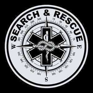 Search and Rescue Logo - Search & Rescue Small Round Reflective Decal Sticker Star of Life