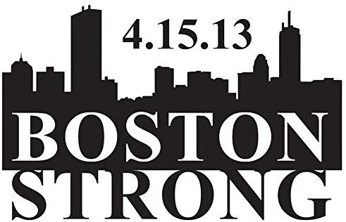 Boston Strong Logo - Amazon.com: WHITE BOSTON STRONG LOGO VINYL DECAL STICKER: Automotive