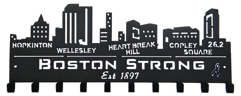 Boston Strong Logo - Boston Strong Skyline - Medal Holder - SportHooks