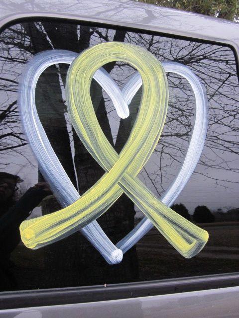 Homecoming Car Logo - Yellow ribbon car window art. #predeployment #postdeployment ...