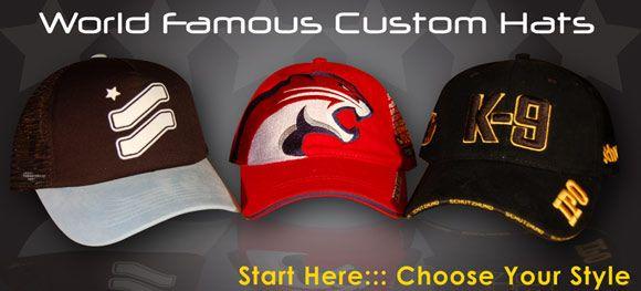 Famous Custom Logo - Custom Hats and Caps Designed With Your Logo