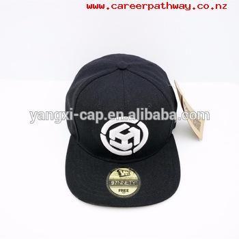 Famous Custom Logo - Wholesale black custom logo 3d embroidered caps hats mens snapback ...