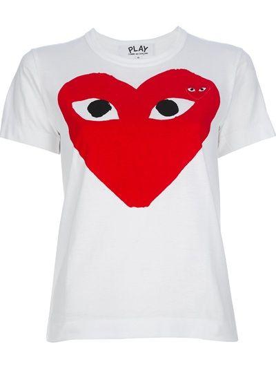 T and Heart Logo - COMME DES GARÇONS PLAY - heart logo t-shirt | My Secret Addiction ...