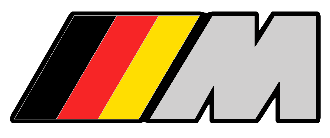 BMW Motorsport Logo - 2) BMW ///M Motorsport logo vinyl STICKER / Emblem / M3 / M5