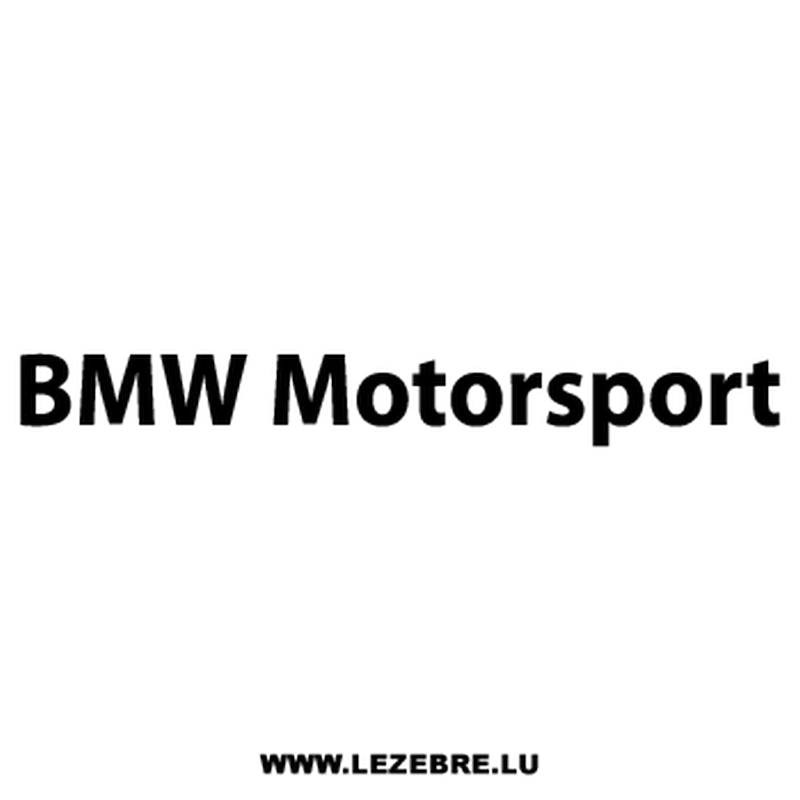 BMW Motorsport Logo - BMW Motorsport Decal 2