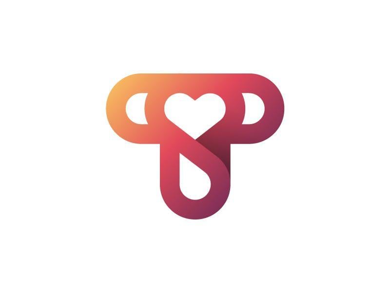 T and Heart Logo - Creative Medical Branding and Healthcare Logos for Inspiration ...