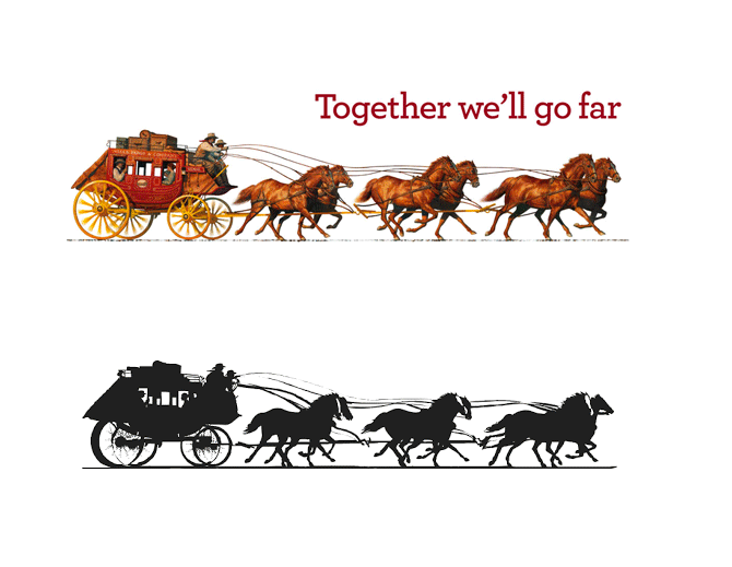 Wells Fargo Old Logo - Brand New: New Logo and Stagecoach for Wells Fargo