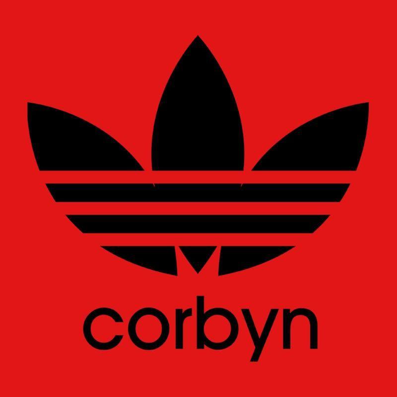 Red Addidas Logo - Jeremy Corbyn Adidas Logo 70s. Cloud City 7