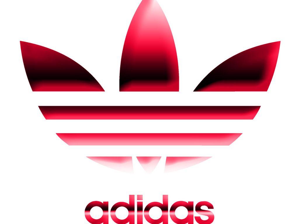 Red Adidas Logo Logodix - pink led roblox logo
