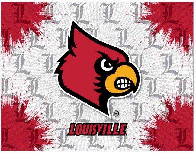 University of Louisville Logo - University of Louisville Logo Printed Canvas Art