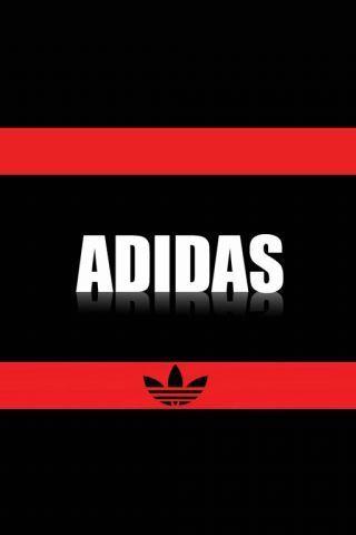 Red Adidas Logo - Adidas Logo Black & Red Background iPhone Wallpaper Download | ..1 ...