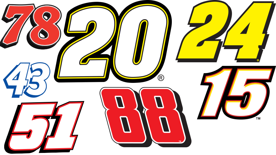 NASCAR Car Number Logo - 13 NASCAR Number Team Fonts Images - NASCAR Race Car Number Fonts ...
