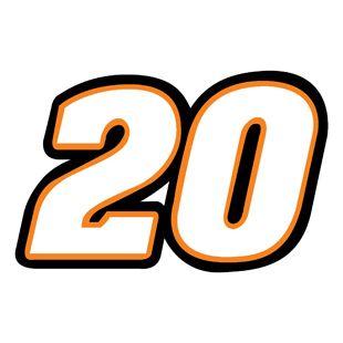 NASCAR Car Number Logo - Nascar car number 20 decal :: Nascar :: CARS & TRUCKS :: Decals ...