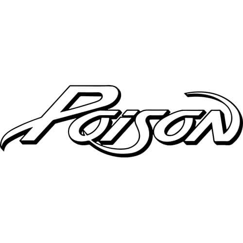Poison Band Logo - Poison Band Decal Sticker - POISON-BAND-LOGO-DECAL | Thriftysigns