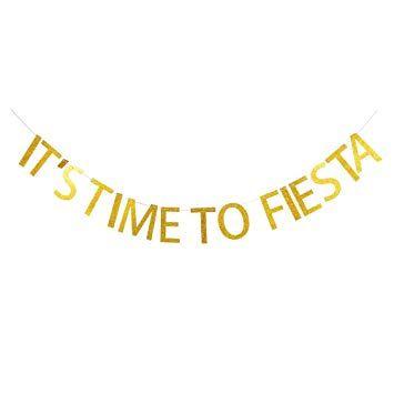 What Company Uses for the Letters and AVL Logo - It's Time to Fiesta Banner, Fiesta Theme Party