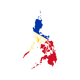 Phillippines Logo - Flag map of Philippines logo vector