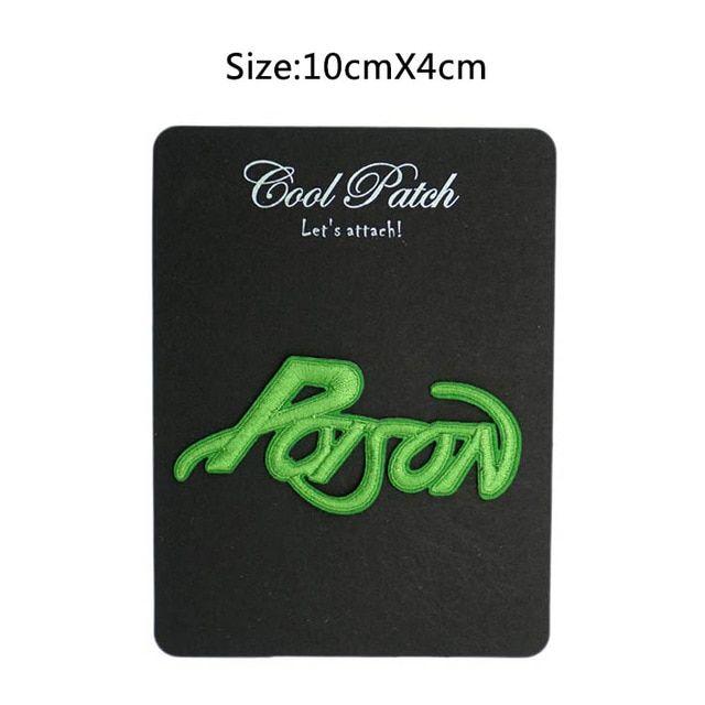 Poison Logo - Poison Logo 80s American Glam Music Band Iron On/Sew On Patch Tshirt ...