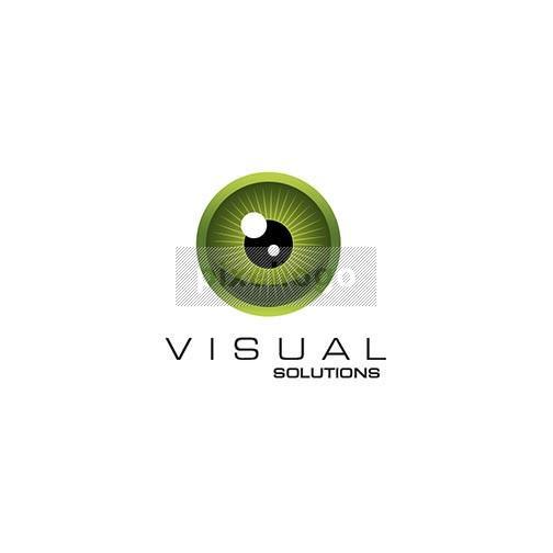 Green Eye Company Logo - Eye logo for Optometrist - Green eye with black Pupil | Pixellogo.com