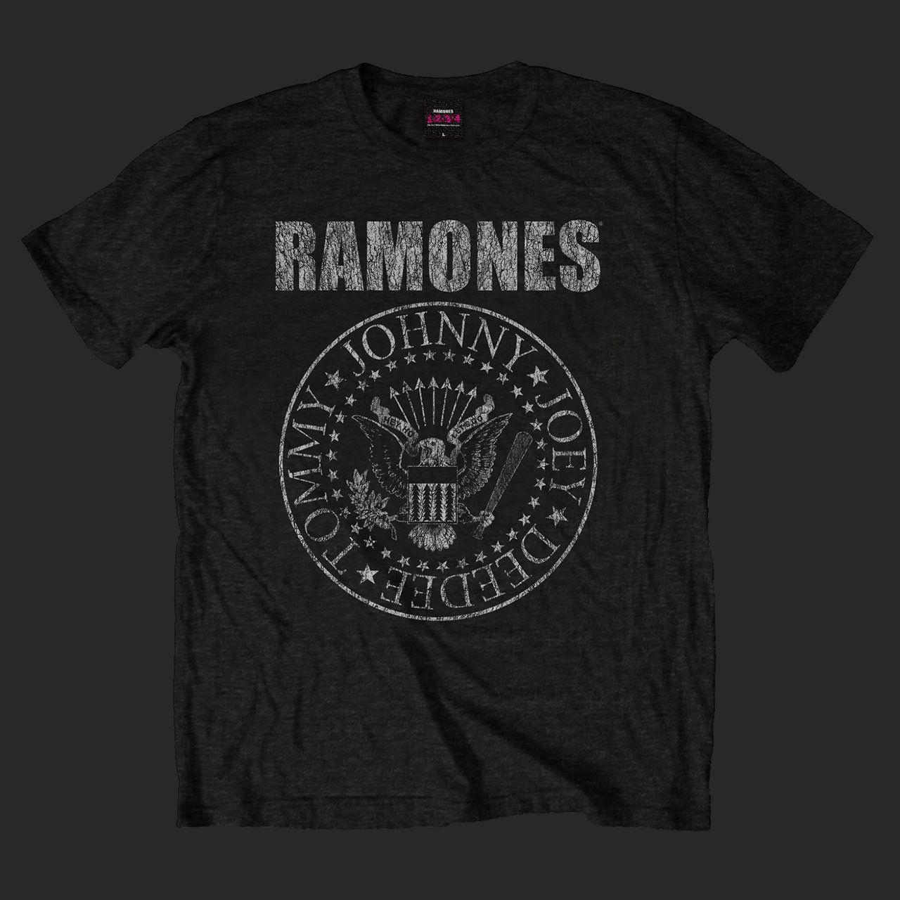 Ramones Logo - Ramones & Seal (Black) (T Shirt)