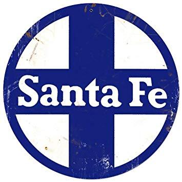 Santa Fe Logo - Amazon.com: Santa Fe Logo Herald Sign Tin Vintage Style Railroad ...