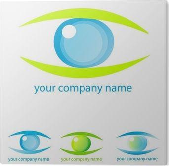 Green Eye Company Logo - logo green eyes Canvas Print • Pixers® • We live to change