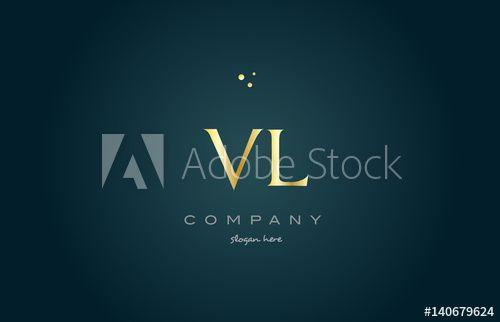 What Company Uses for the Letters and AVL Logo - vl v l gold golden luxury alphabet letter logo icon template