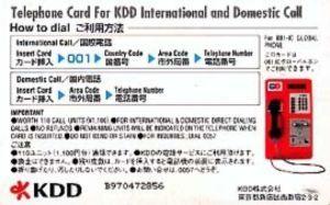 KDD Logo - Phonecard: Painting (New KDD Logo) (KDD, Japan) (KDD 001 IC