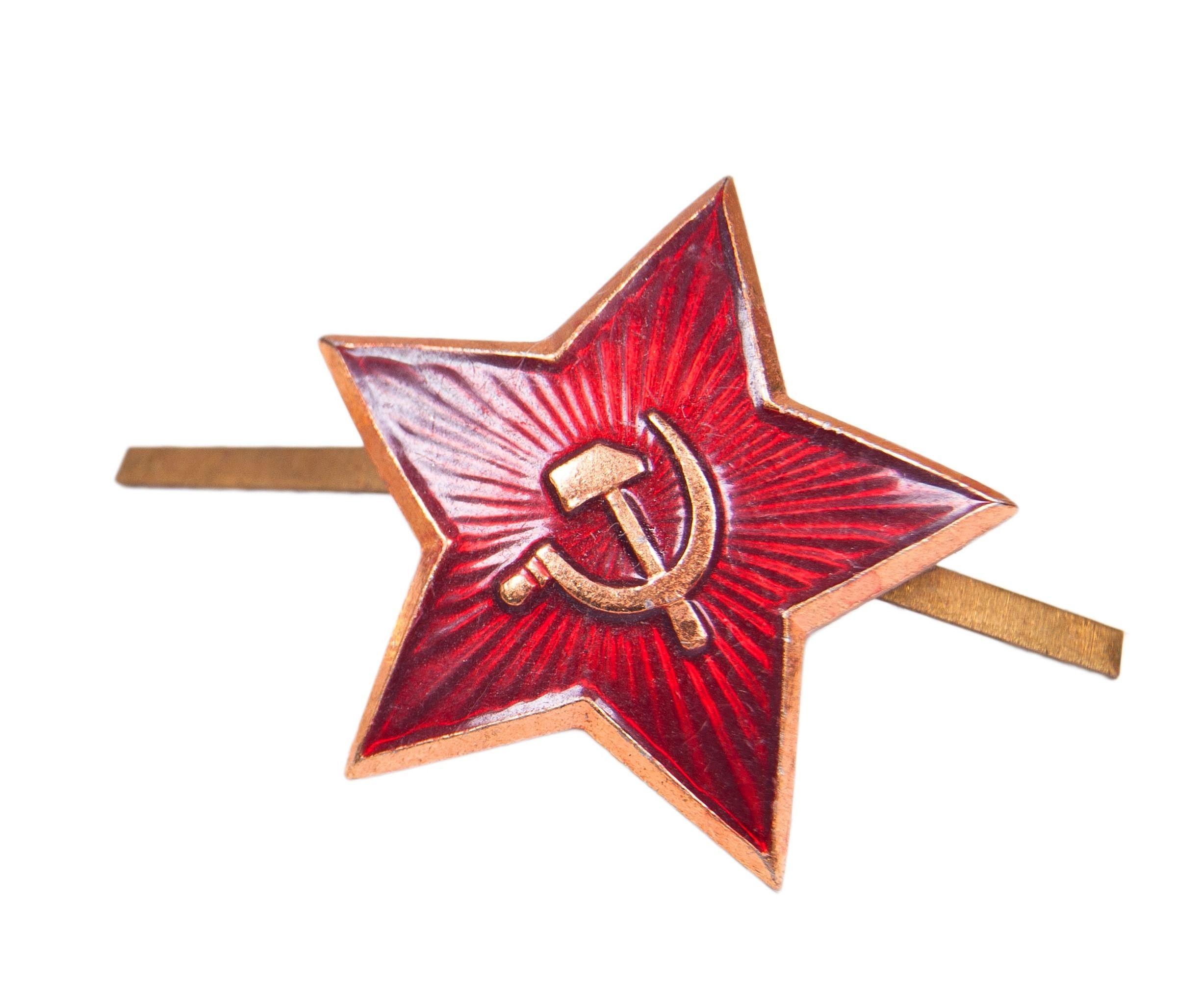 Red Army Star Logo - M1936 star cockade for women beret or sailor cap. Soviet