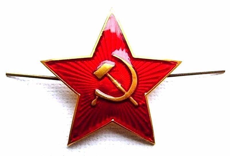 Red Army Star Logo - Soviet Russian Red Army Star Cap Hat Badge Pin 3x3cm* USSR Hammer