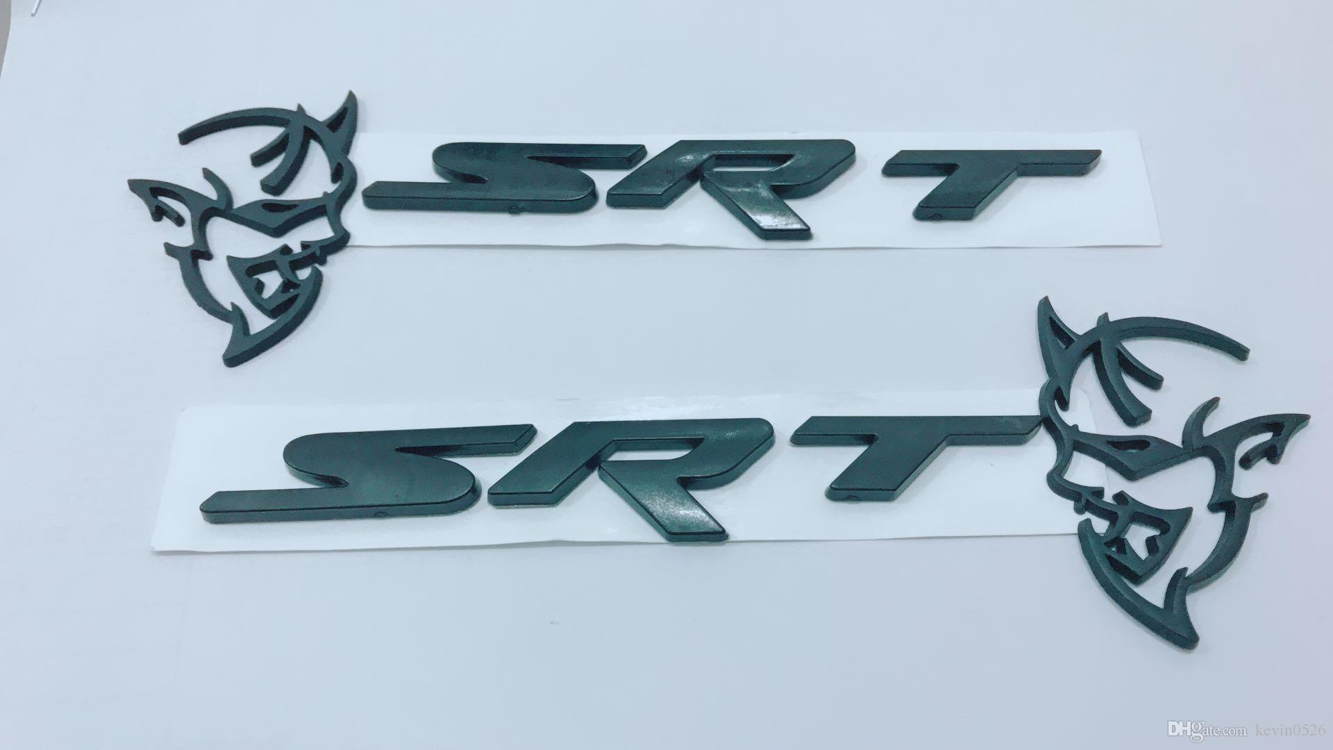 What Company Uses for the Letters and AVL Logo - 3D Demon Car Sticker Suitable Decal Metal Fit Dodge Challenger