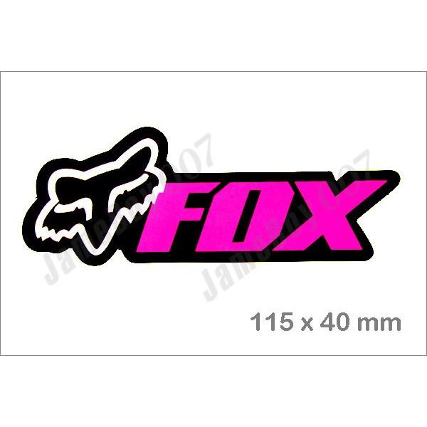 Pink Fox Racing Logo - MRS0846 - PINK FOX RACING EMBLEM DIE CUT DECORATIVE STICKER DECAL ...
