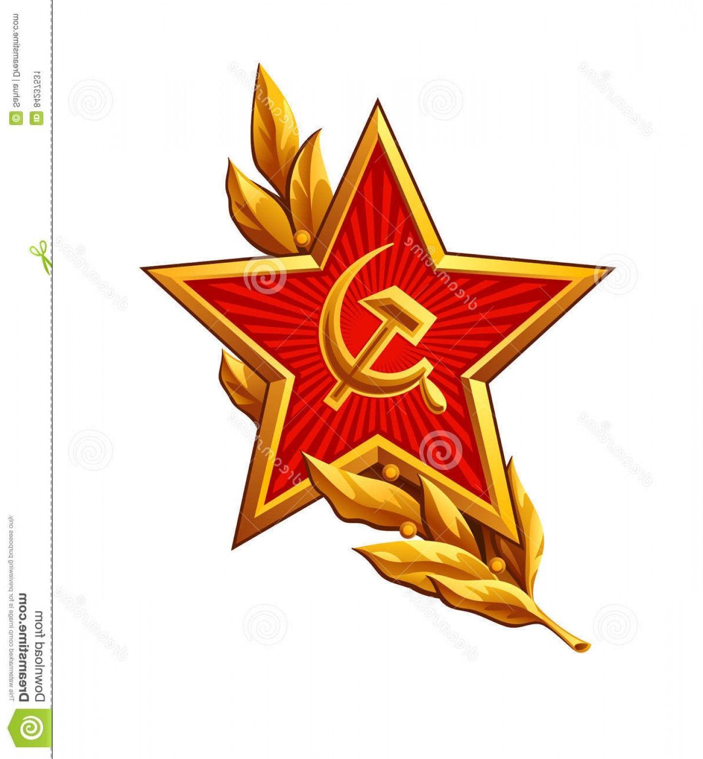 Red Army Star Logo - Stock Illustration Soviet Red Army Badge Over Peaceful Olive Branch ...