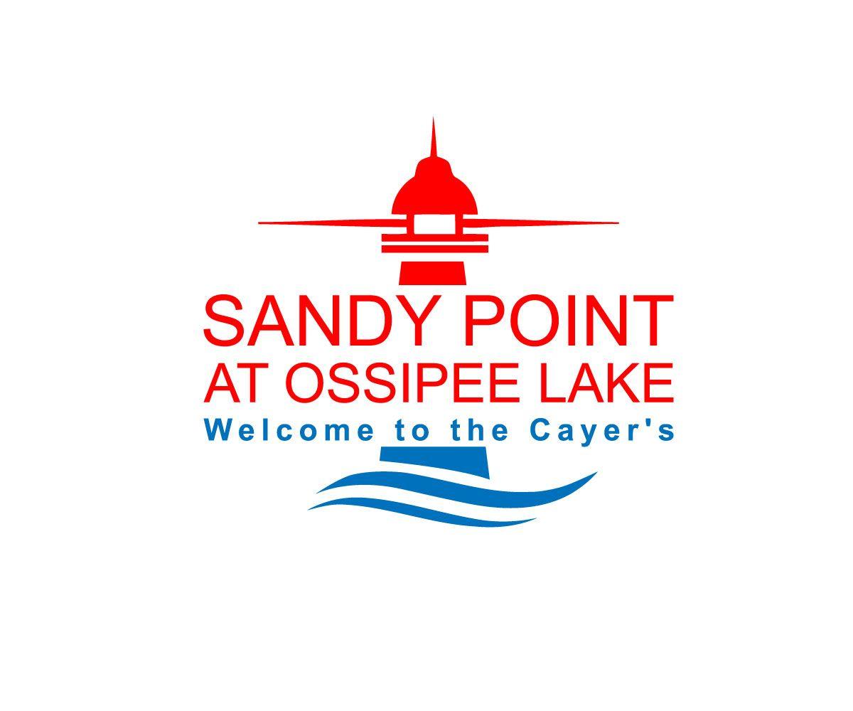 Gas House Logo - Bold, Playful, House Logo Design for Sandy Point at Ossipee Lake
