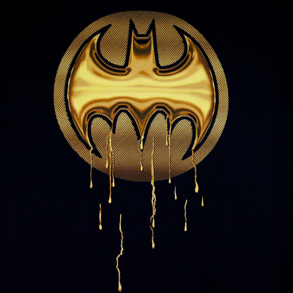 Batman Gold Logo - Batman Gold Drip Symbol Exclusive T Shirt