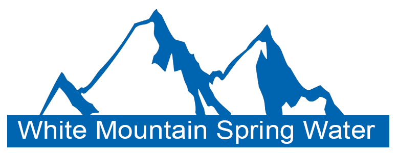 Blue and White Mountain Logo - White Mountain Spring Water – Local Spring Water