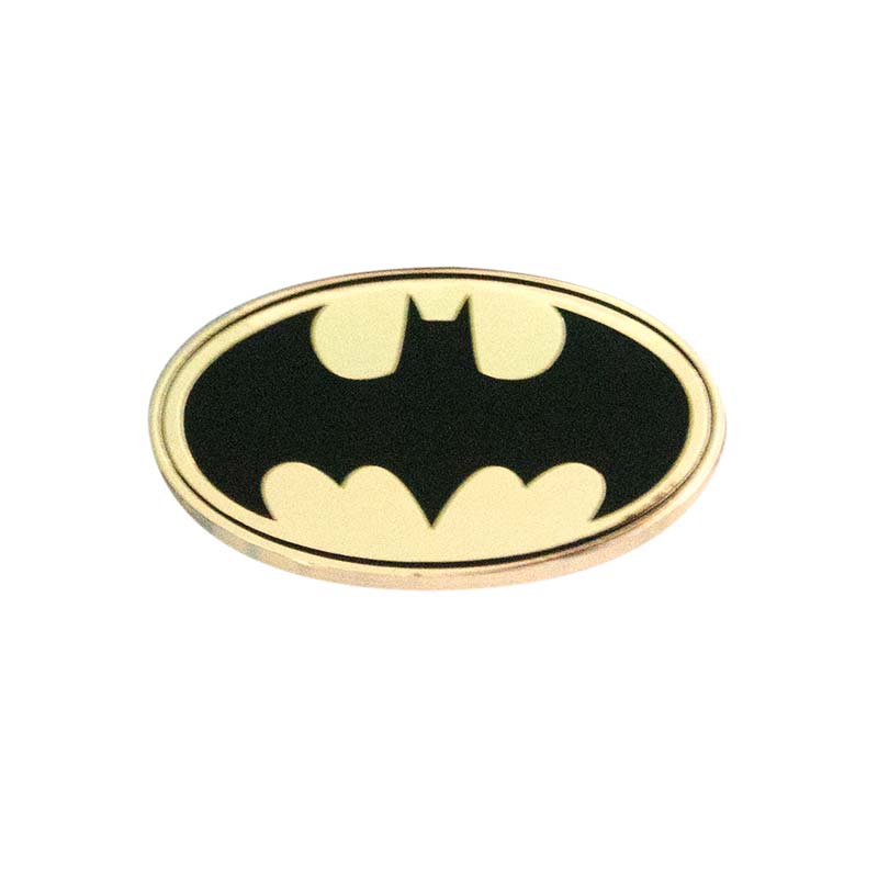 Batman Gold Logo - Batman Logo Gold Lapel Pin | SuperheroDen.com