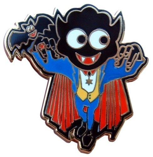 Vampire Bat Logo - GOLLY IS BELA LUGOSI DRACULA WITH MAT THE VAMPIRE BAT PIN BADGE