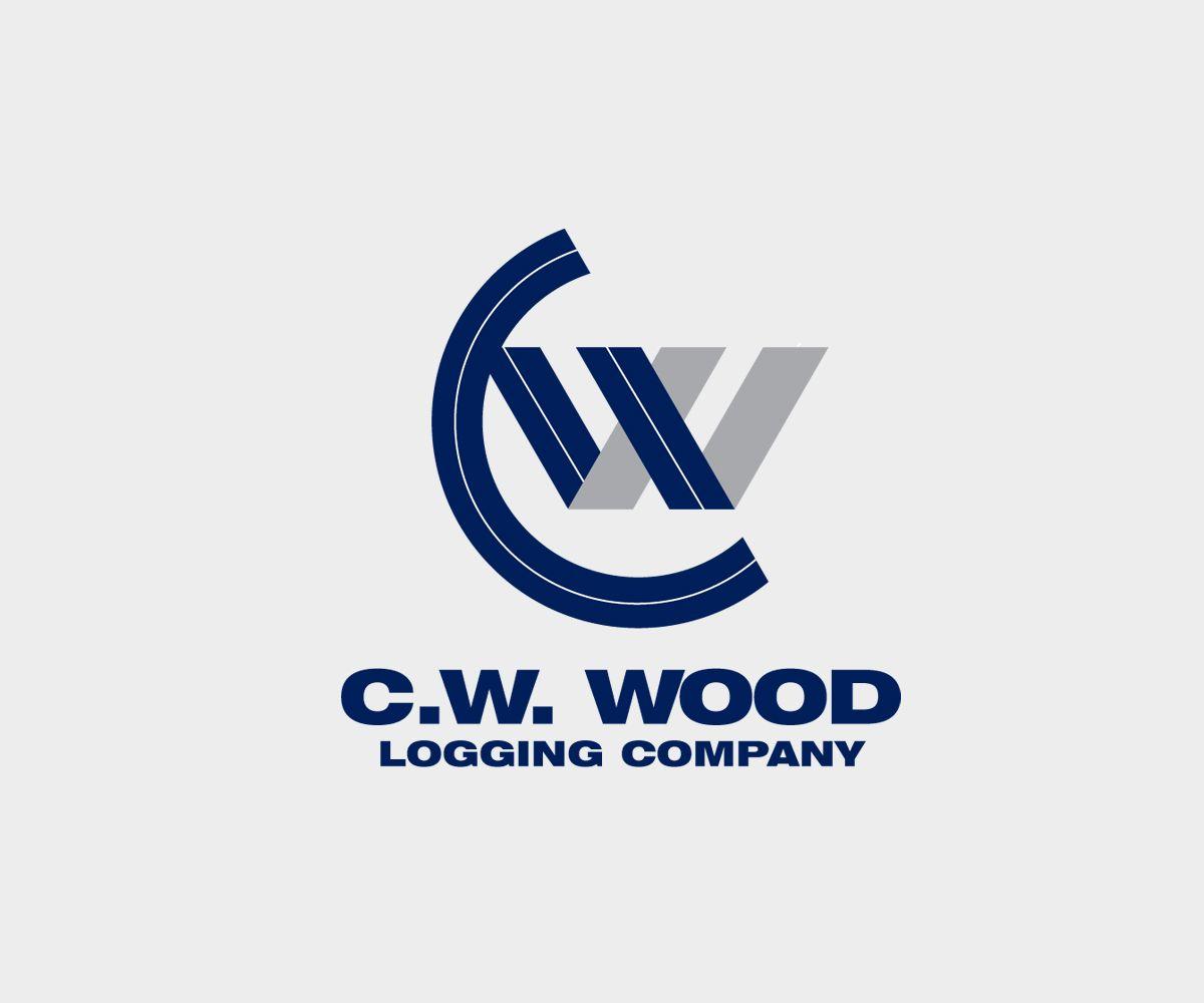 CW Logo - Masculine, Bold, Industry Logo Design for C. W. Wood Logging Company ...