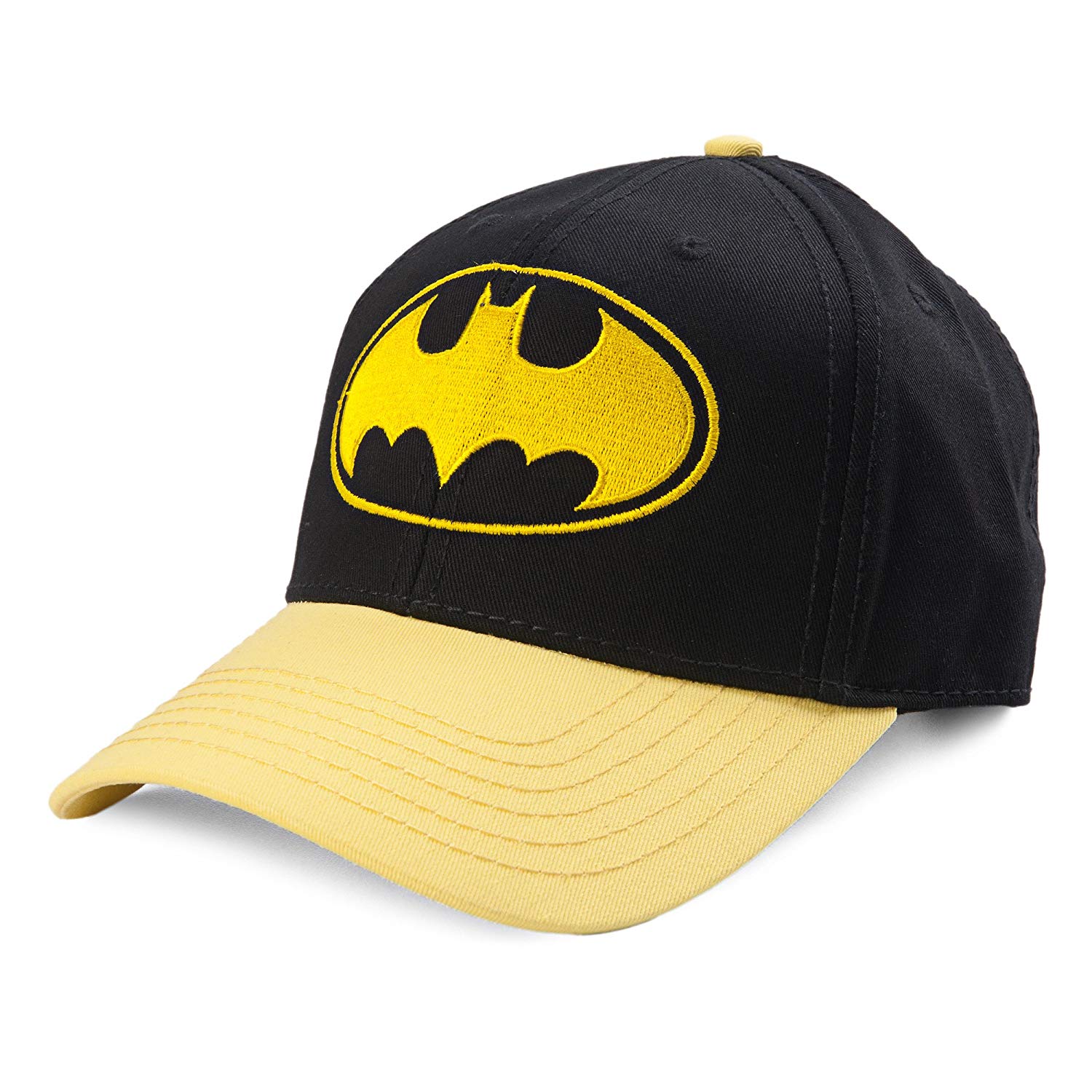 Batman Gold Logo - Amazon.com: DC Comics Batman Gold Bat Logo Curved Bill Snapback ...