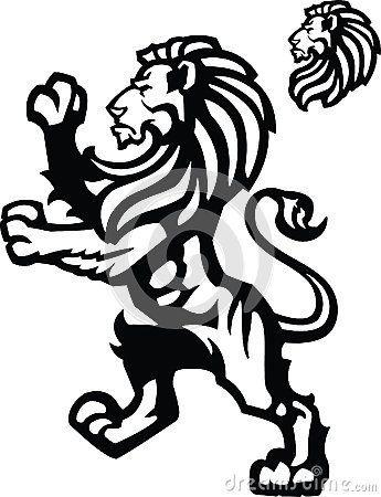 Standing Lion Logo - Standing Lion for Coat of Arms, or Heraldic Logo | Celtic | Tatuajes ...