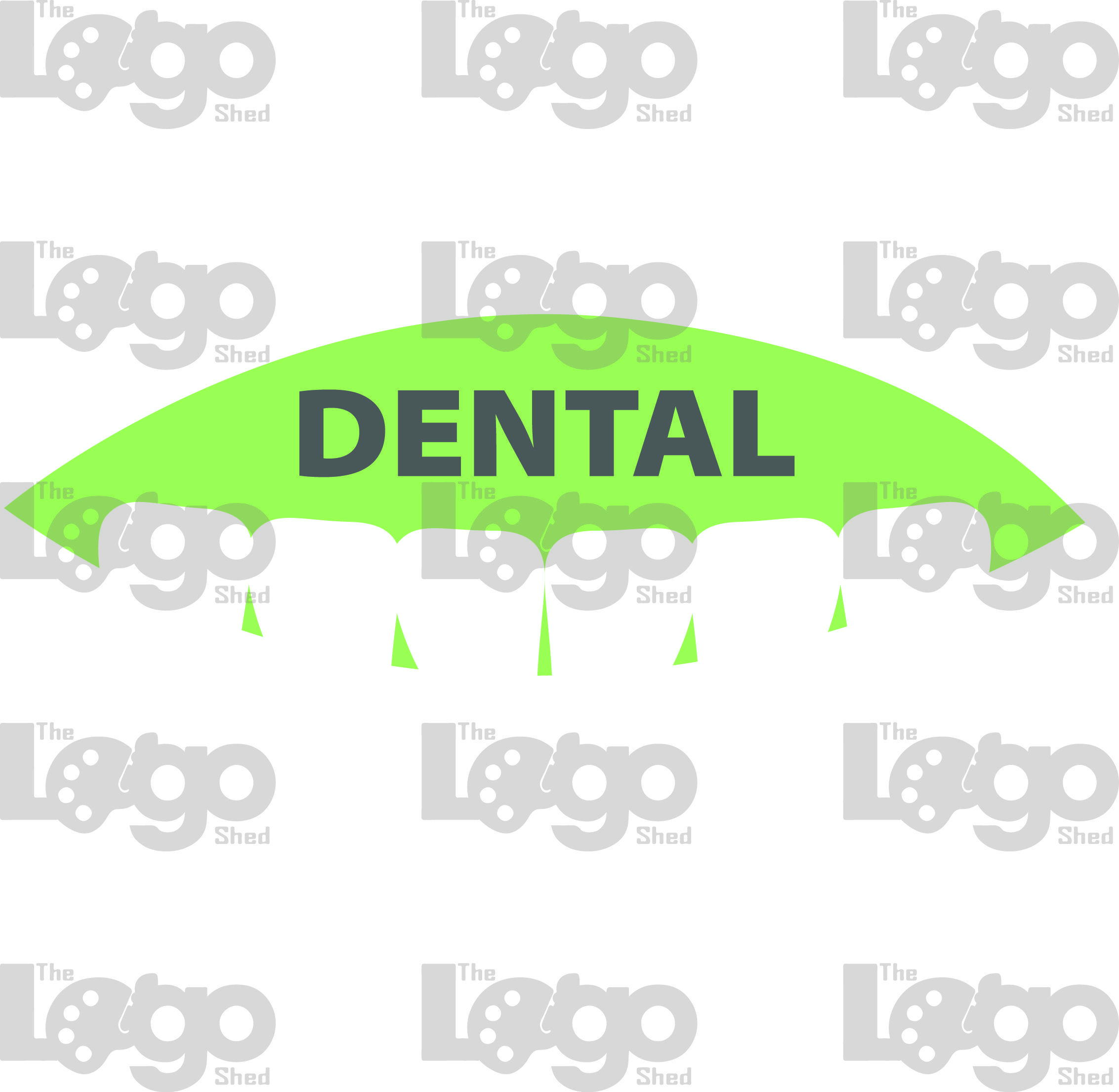 Green Oval Car Logo - Green Oval Teeth Logo | The Logo Shed