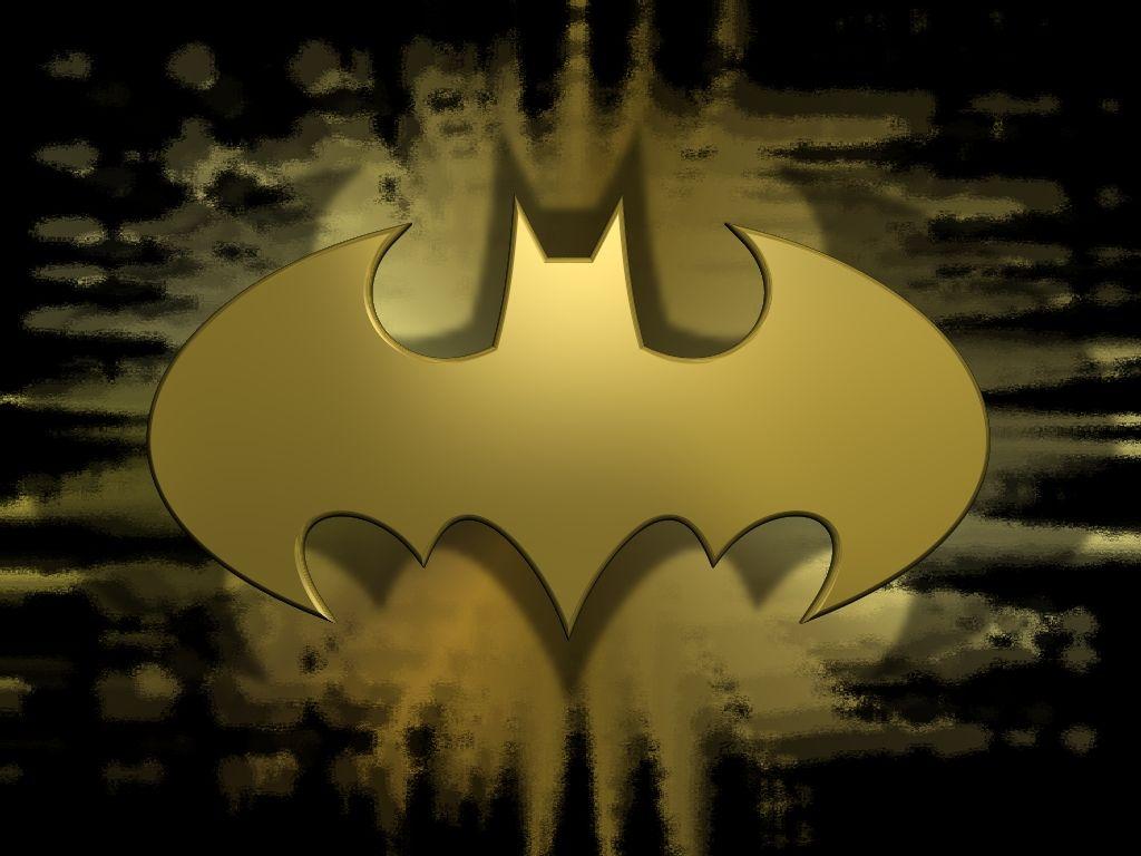 Batman Gold Logo - Gold Logo Wallpaper 3D Batman For PC Computer. kane. Batman