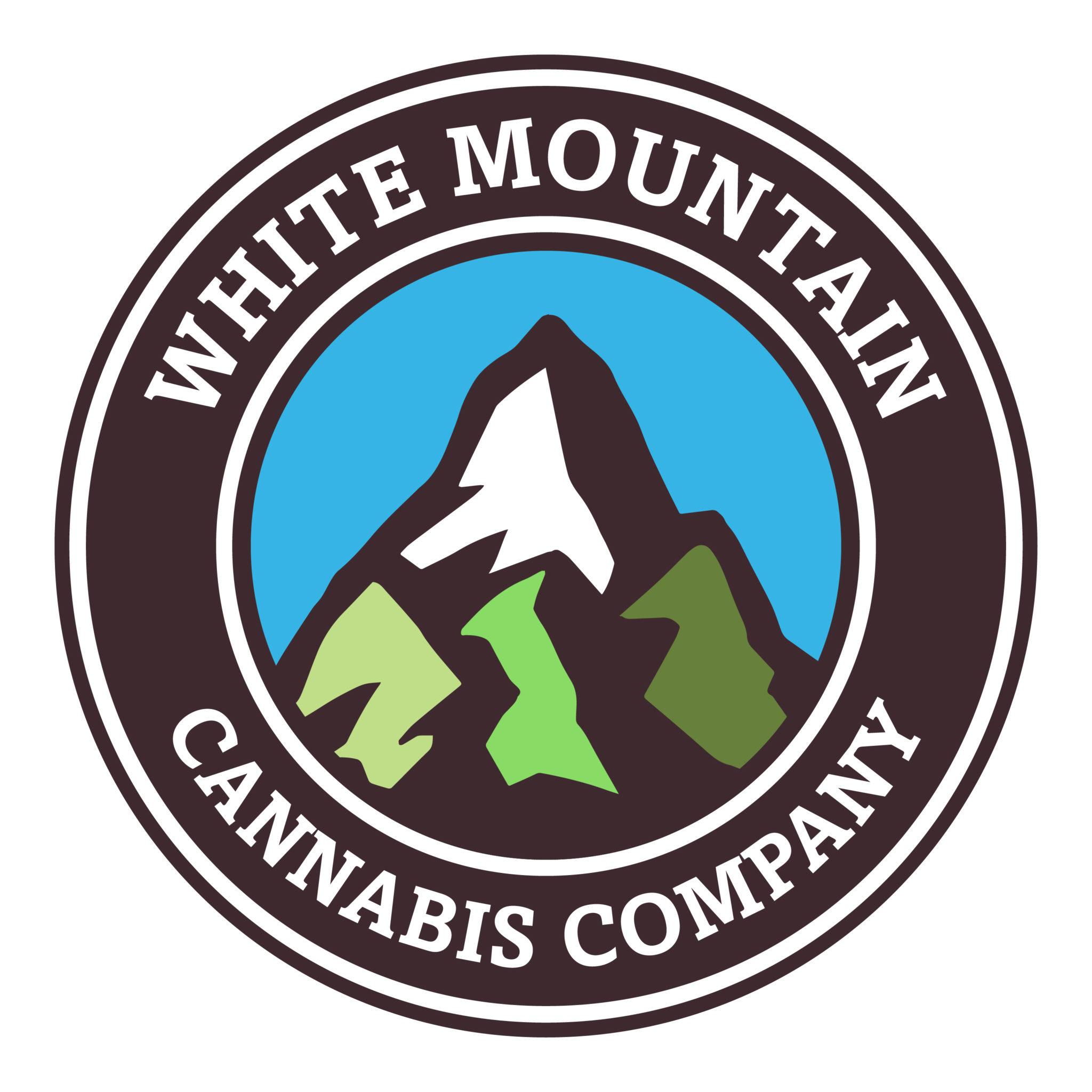 Blue and White Mountain Logo - White Mountain Cannabis Company