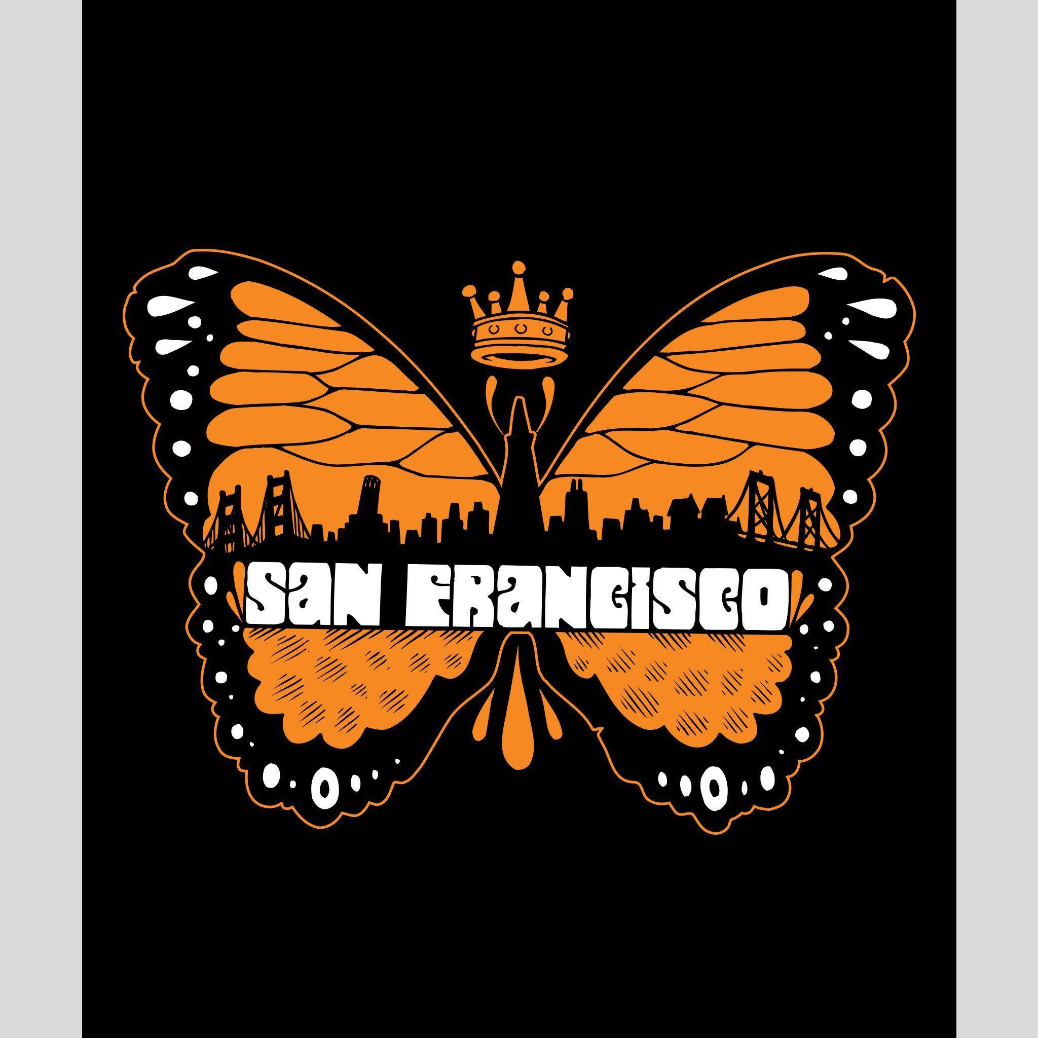 Jeremy Fish Logo - SF Butterfly Print by Jeremy Fish