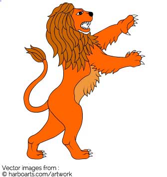Standing Lion Logo - Download : Lion Rampant - Vector Graphic