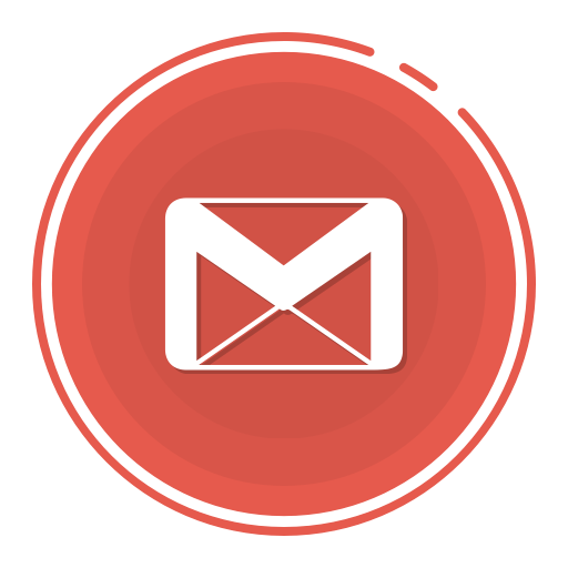 Round Gmail Logo - Gmail Email Circle Logo Png Images