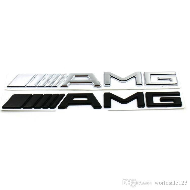 New AMG Logo - New 3D ABS Car Sticker For Mercedes AMG Logo CLA GLA W212 W211