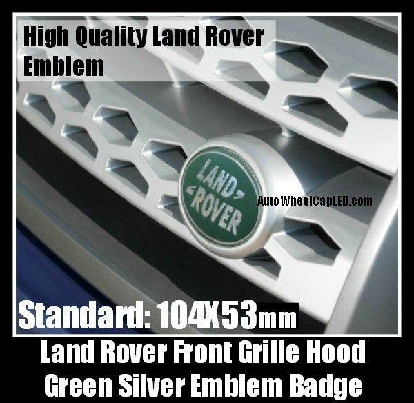 Car Green Oval Logo - Land Rover Green Oval Front Grille Hood Emblem Badge 104X53mm Range ...