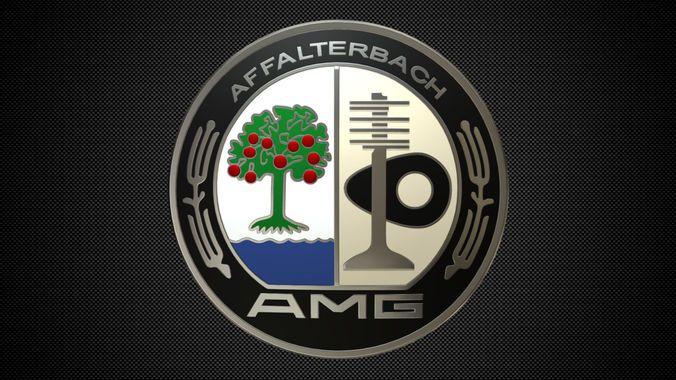 New AMG Logo - amg logo 2 3D model